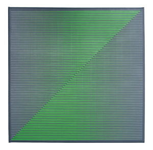 Tomart peinture abstraite op art Dueling Green